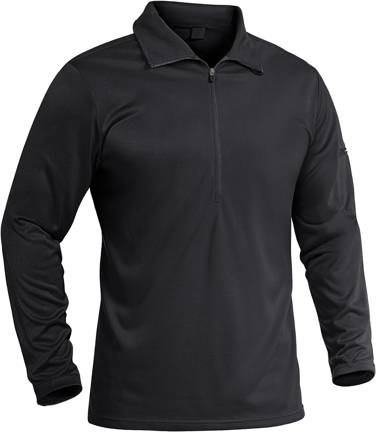 MAGNIVIT Men’s 1/2 Zip Tactical Shirts Long Sleeve Performance Running ...